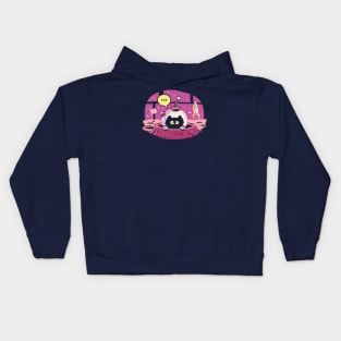 Timid Space Cat (No Line Varient) Kids Hoodie